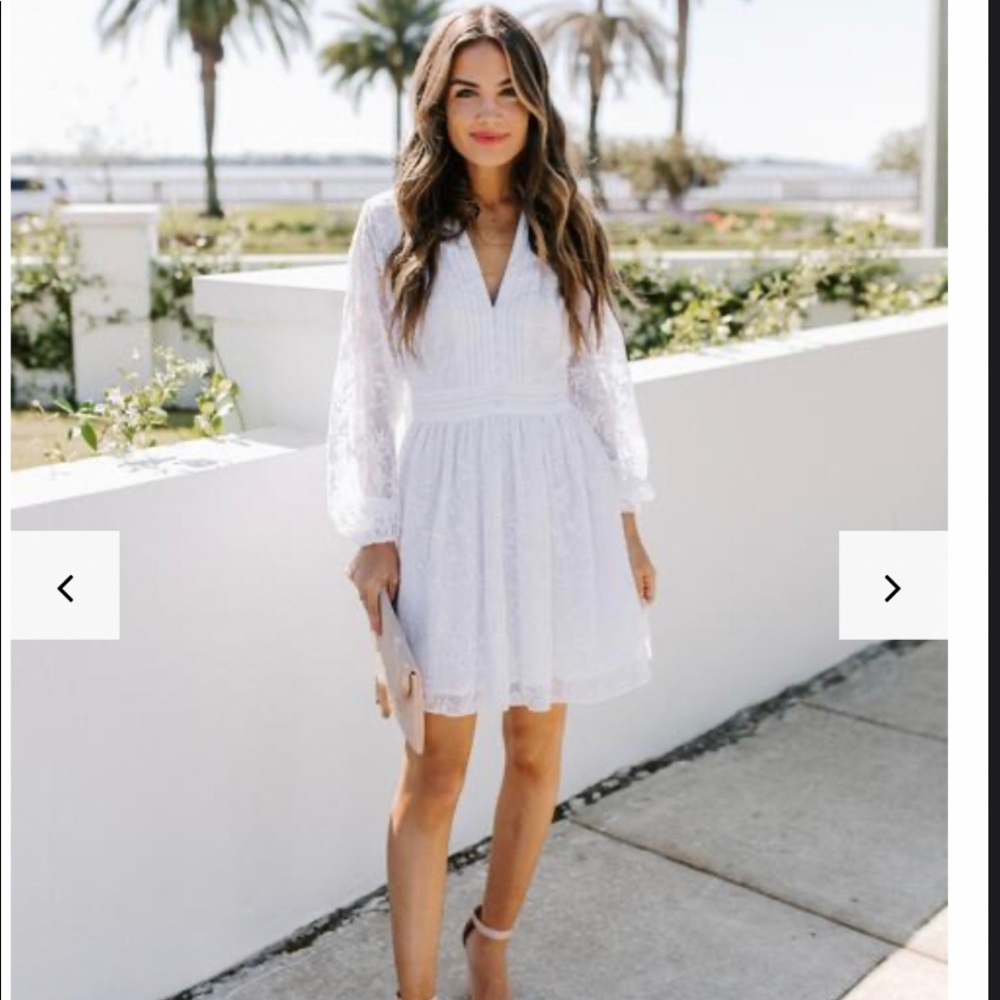 Best Behavior Button Down embroidered Dress